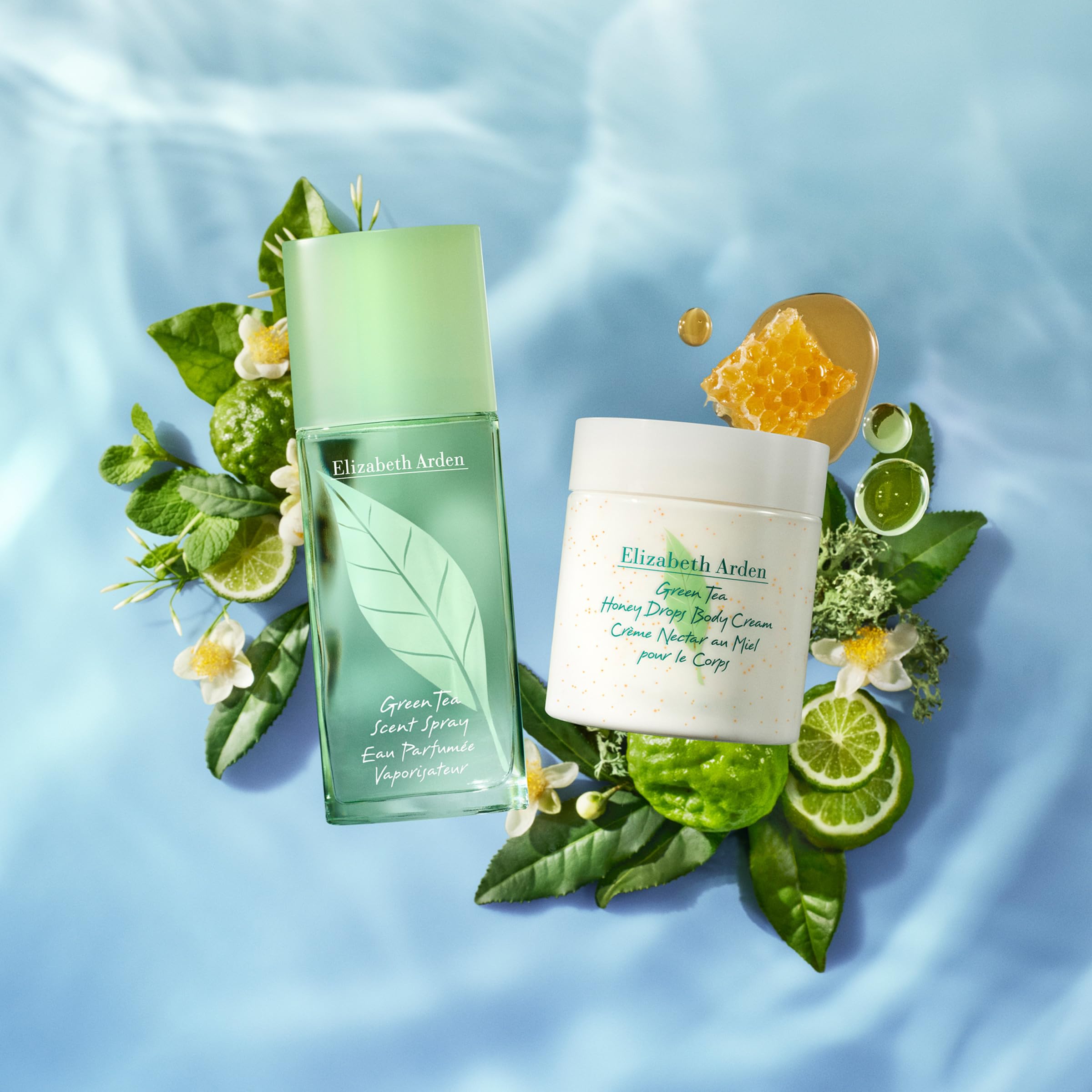 Elizabeth Arden Green Tea jasmine and celery notes provide crisp green freshness.