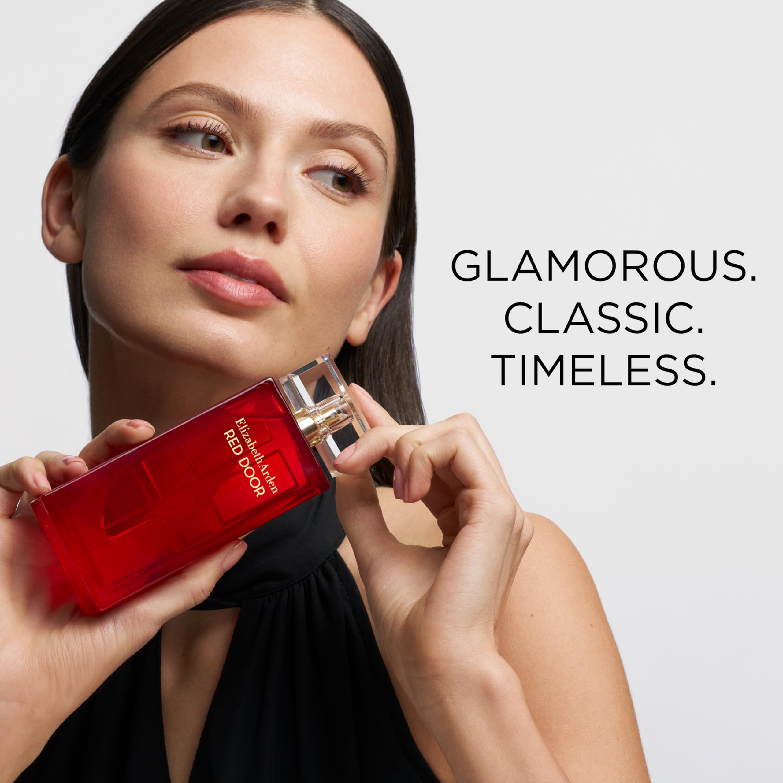 Elizabeth Arden Red Door bottle with gloss finish for a glamorous look.