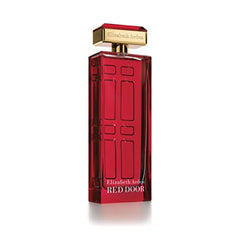 Elizabeth Arden Red Door glass bottle showcases a timeless floral fragrance.