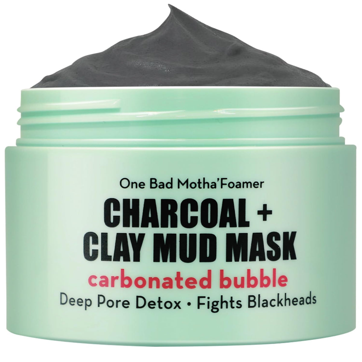 Elizabeth Mott mascarilla efervescente detox en envase, promesa de limpieza suave del rostro