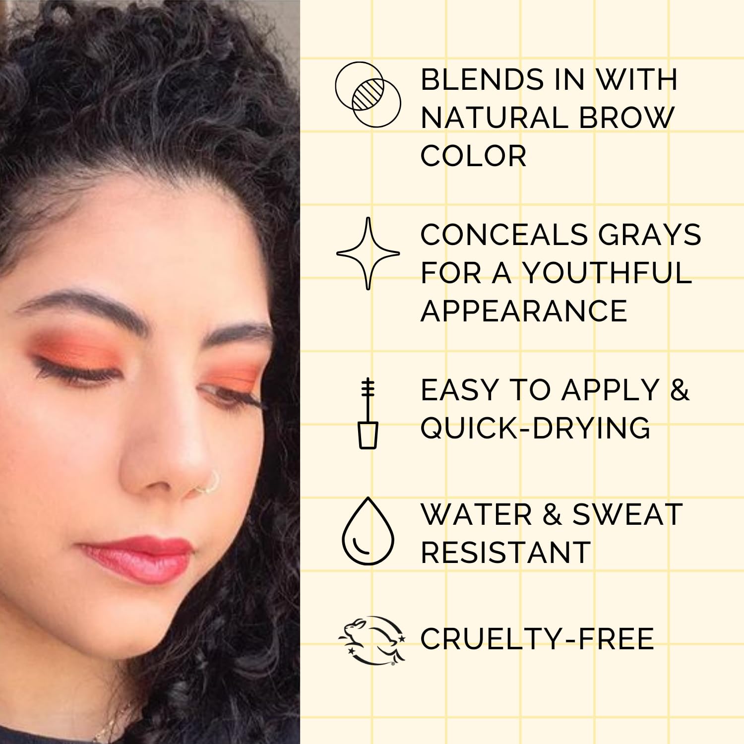 Elizabeth Mott Queen of the Fill acabado natural que realza las cejas