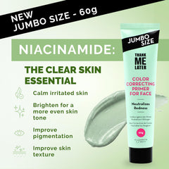 Elizabeth Mott Thank Me Later primer color correction application and blending