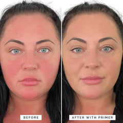 Elizabeth Mott Thank Me Later primer verde aplicado en piel para acabado suave