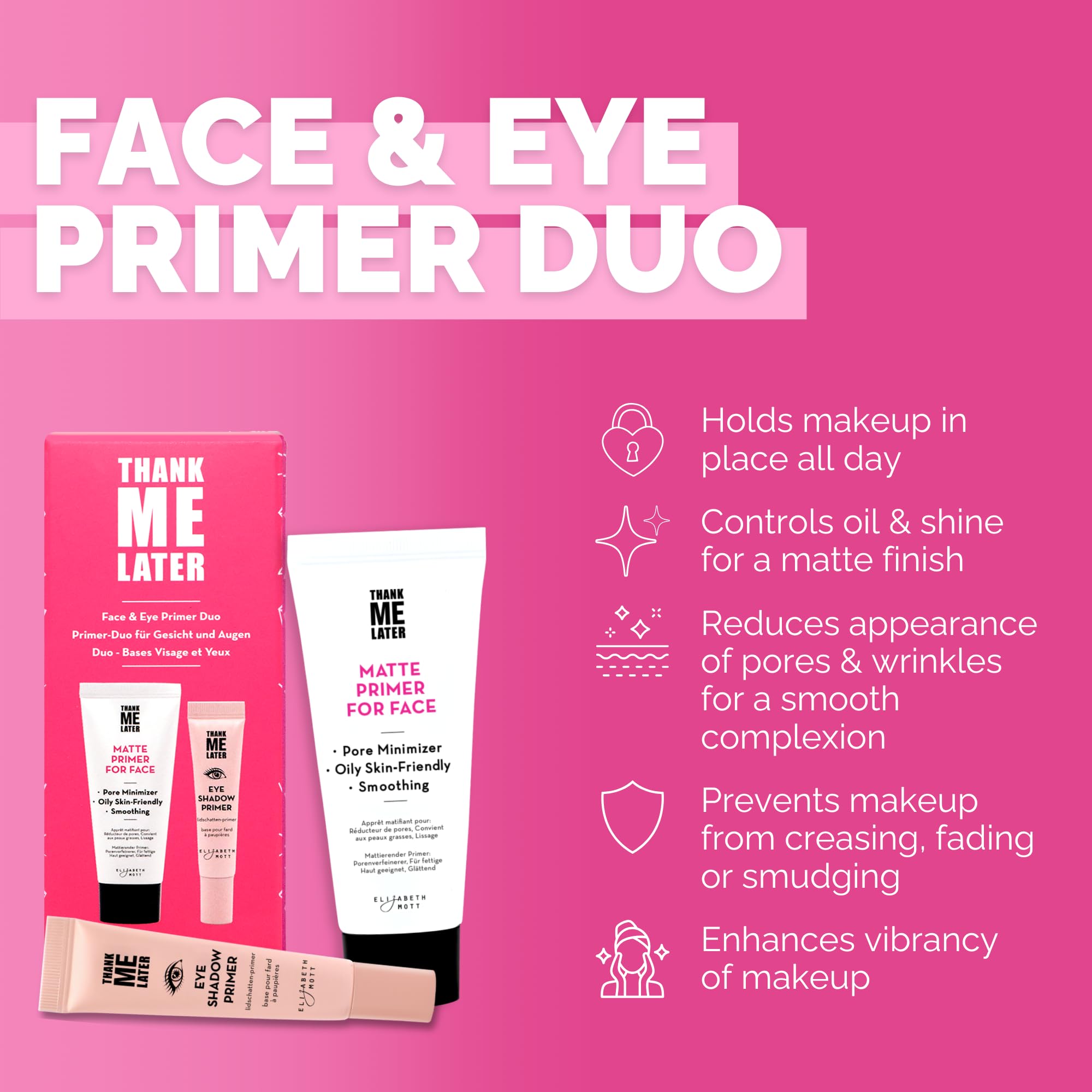 Elizabeth Mott Thank Me Later: primer para ojos mejora pigmento y duración.