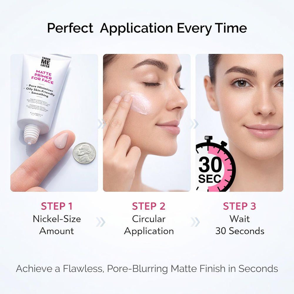 Elizabeth Mott Thank Me Later Primer - textura mate para controlar brillos