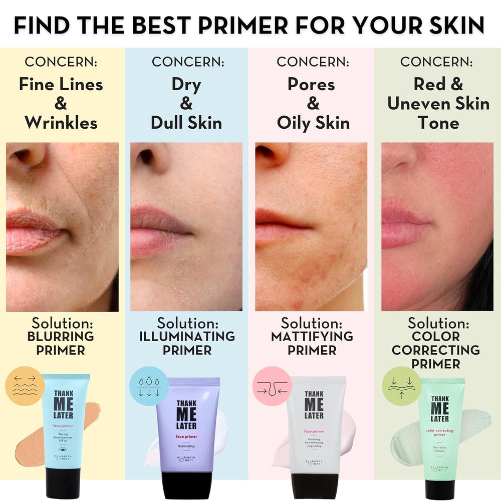 Elizabeth Mott Thank Me Later primer ligero para uso diario y look natural