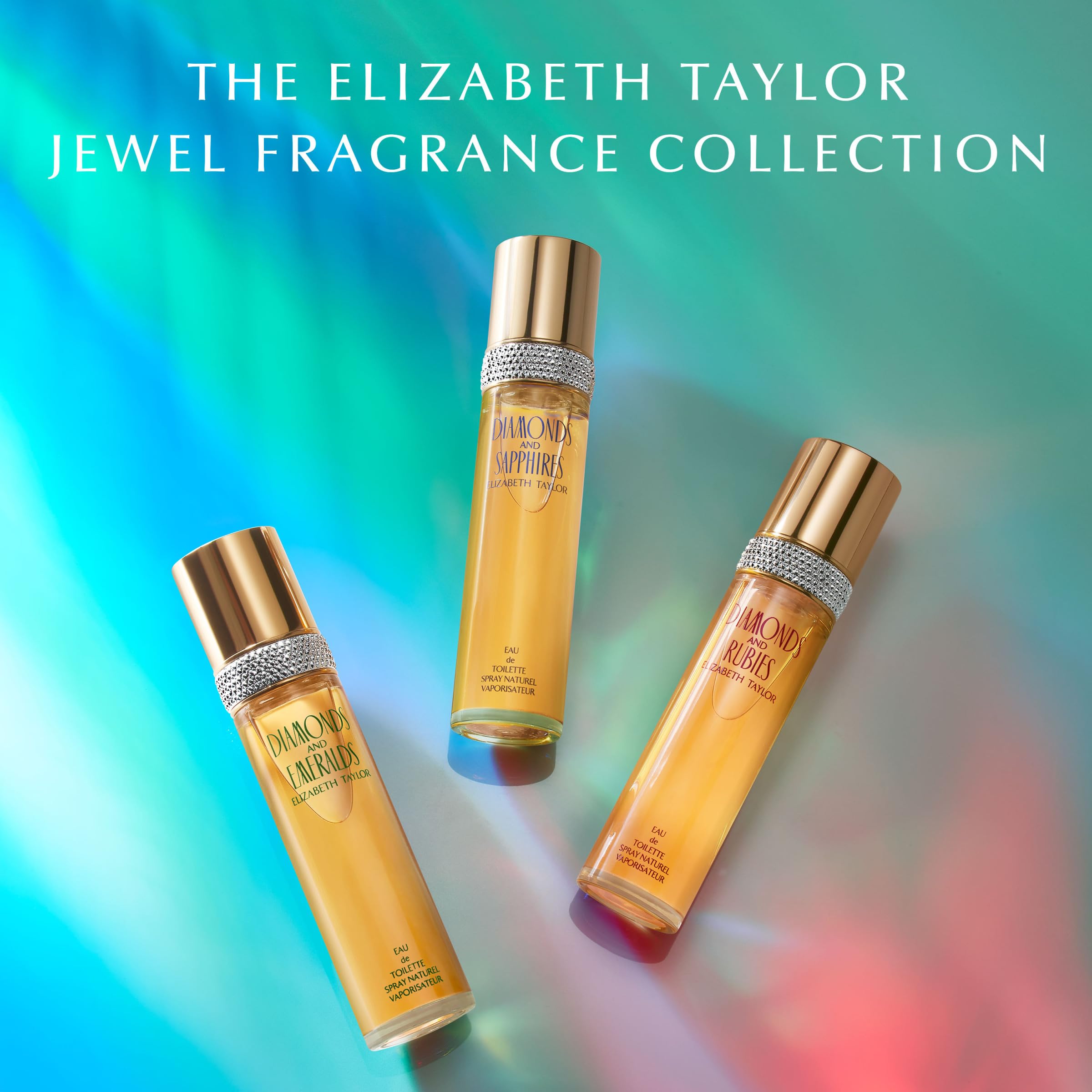 Elizabeth Taylor Diamonds and Rubies 3.3 oz label, travel-friendly size