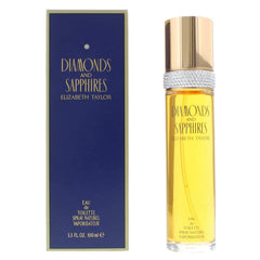 Elizabeth Taylor Diamonds and Sapphires perfume close-up bottle, ready for a spritz.