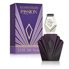 Elizabeth Taylor Passion bottle front showing an elegant floral oriental silhouette for daily wear