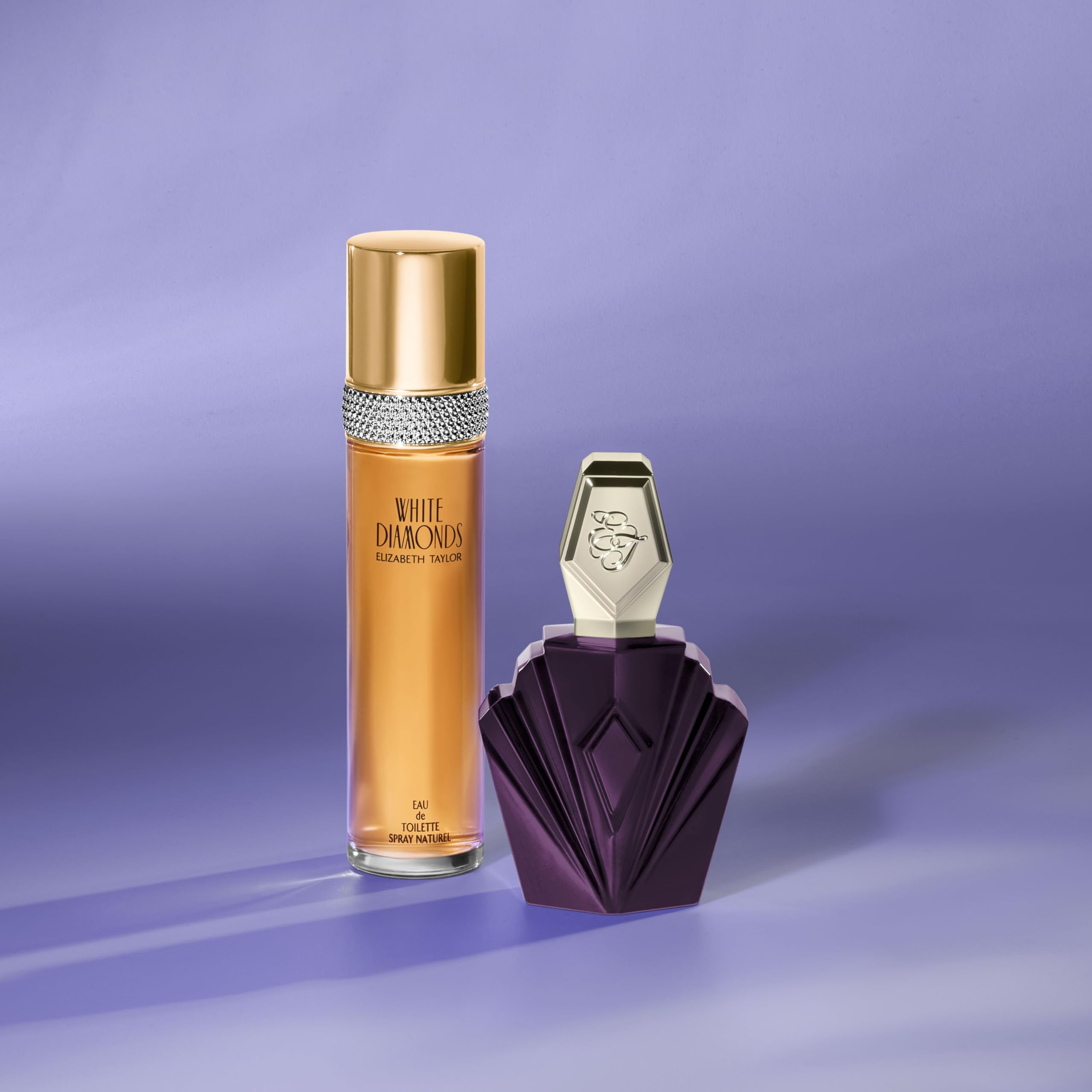Elizabeth Taylor Passion bottle side view with balanced profile