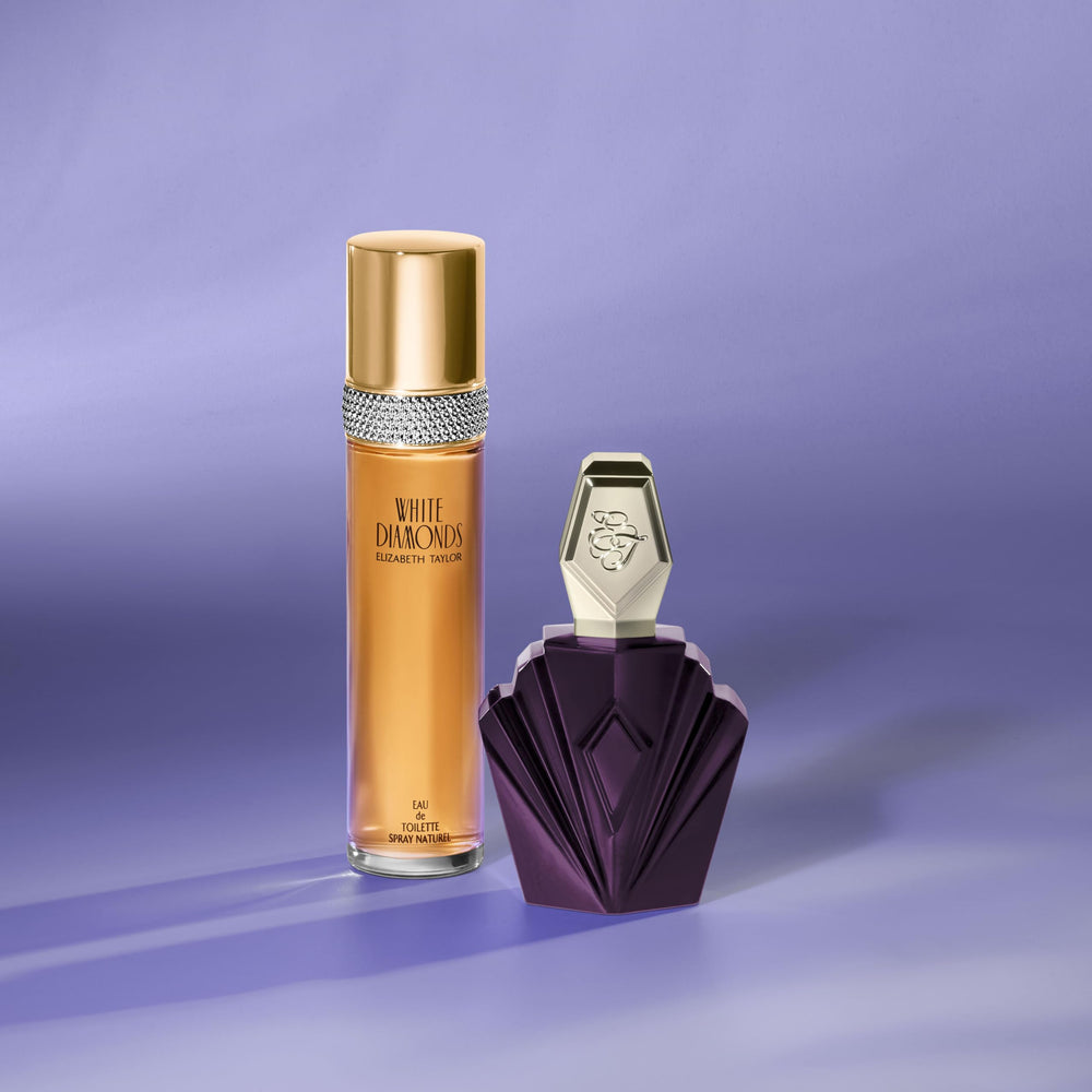 Elizabeth Taylor Passion bottle side view with balanced profile