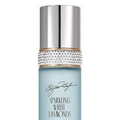 Elizabeth Taylor Sparkling White Diamonds packaging close-up, signaling premium gifting appeal and versatile display