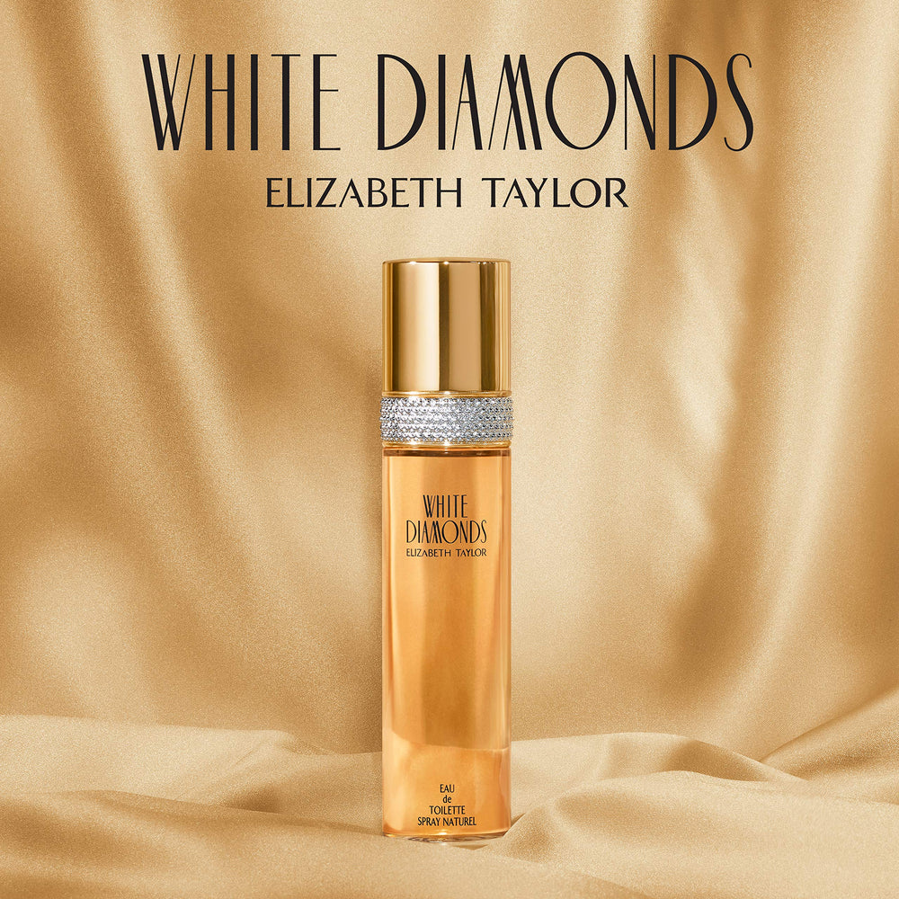 Application of White Diamonds powder on skin for a light, refreshing feel.