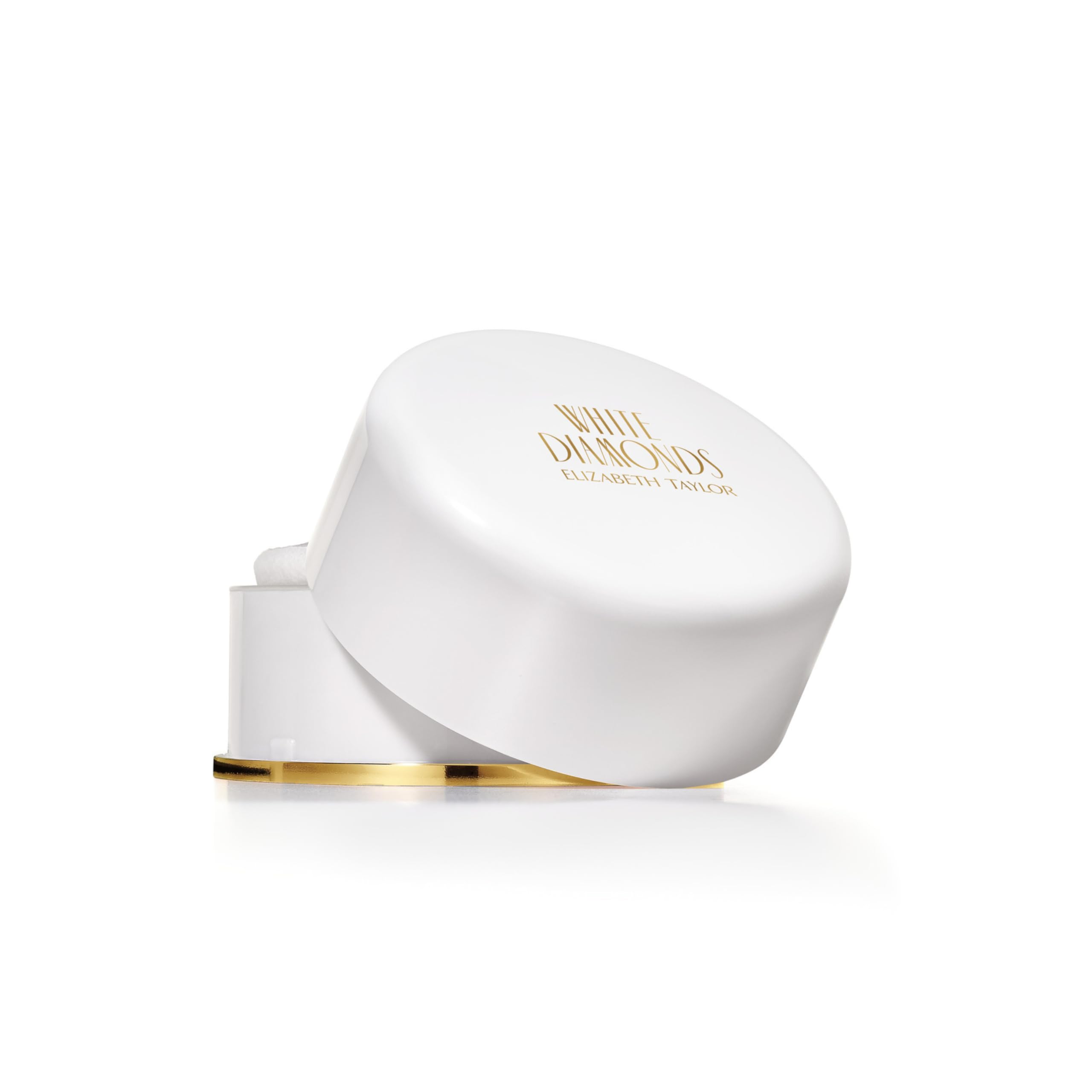 Elizabeth Taylor White Diamonds powder jar for a premium fragrance experience.
