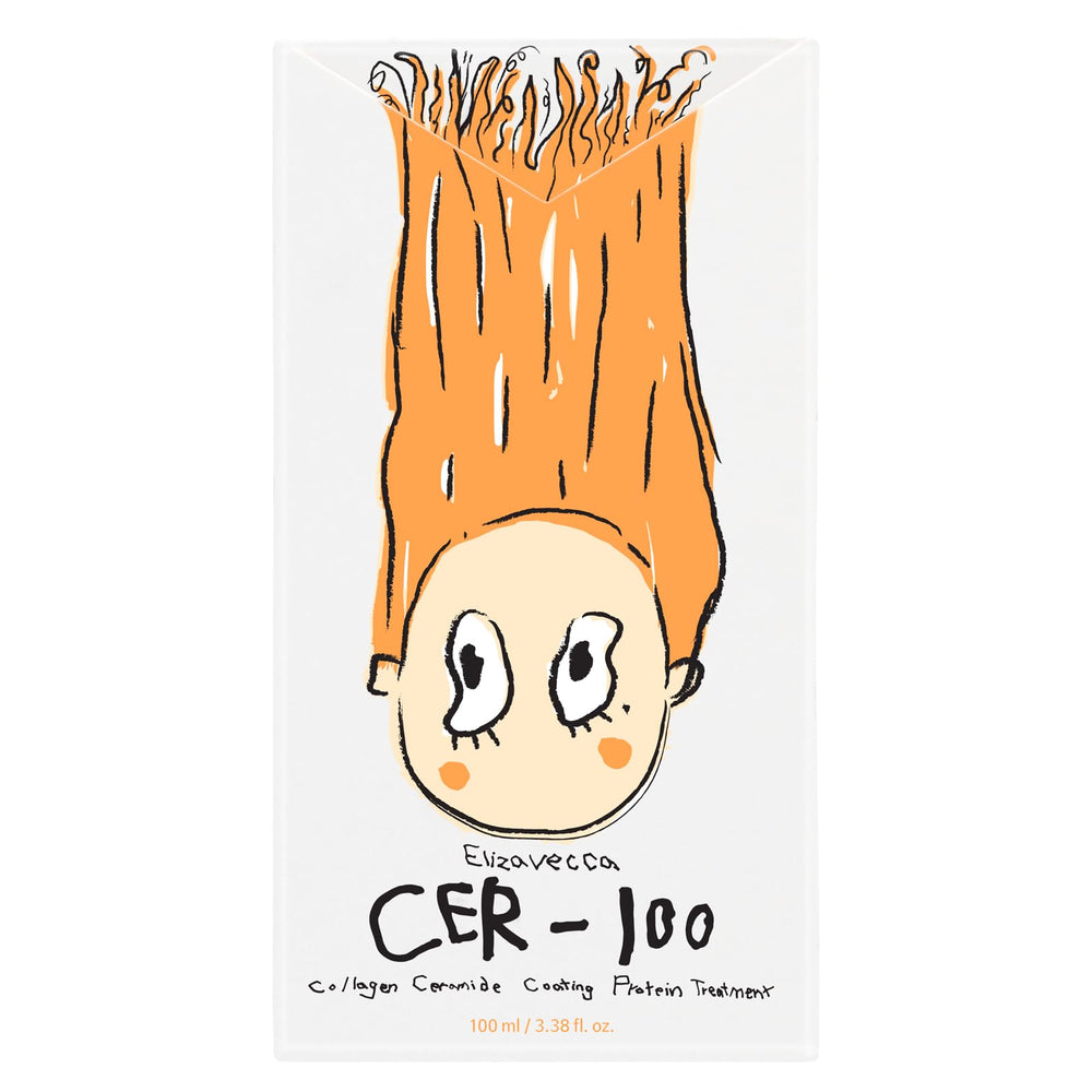 Aplicación de Elizavecca Cer-100 en cabello dañado para reparación.
