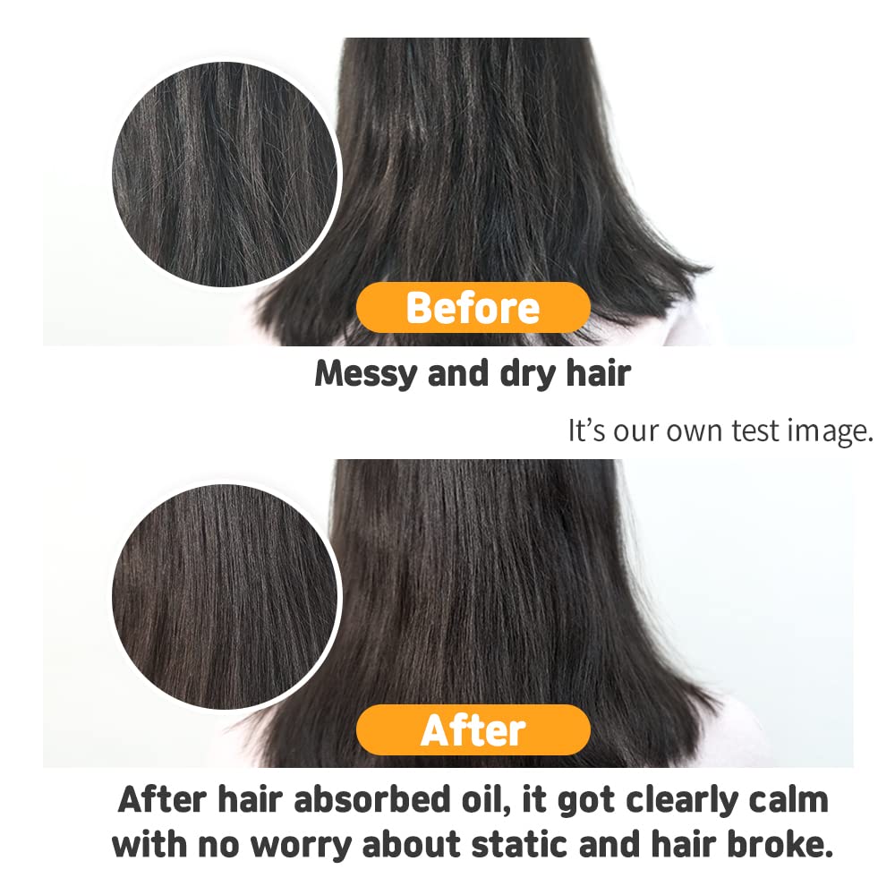 Cabello suelto y sedoso gracias a la mezcla de aceites.