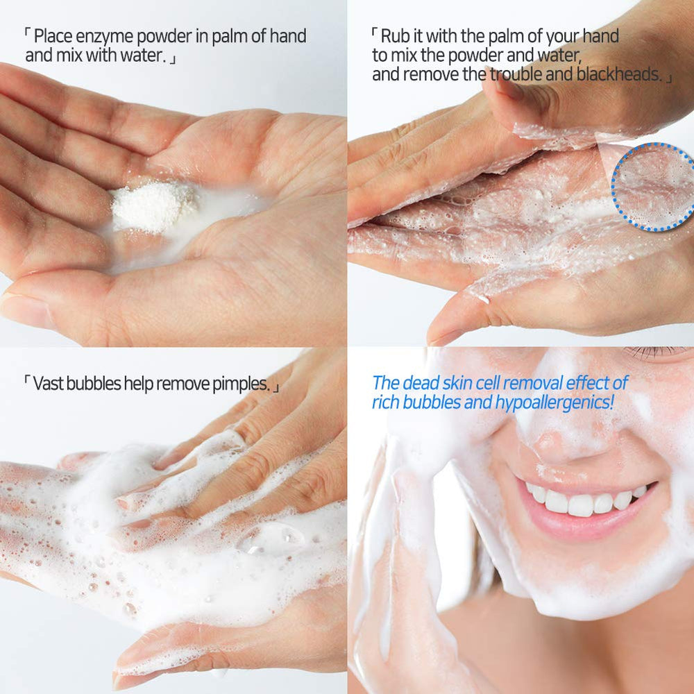 Elizavecca Milky Piggy Hell-Pore Enzyme Powder Wash envase de 80 g para uso práctico