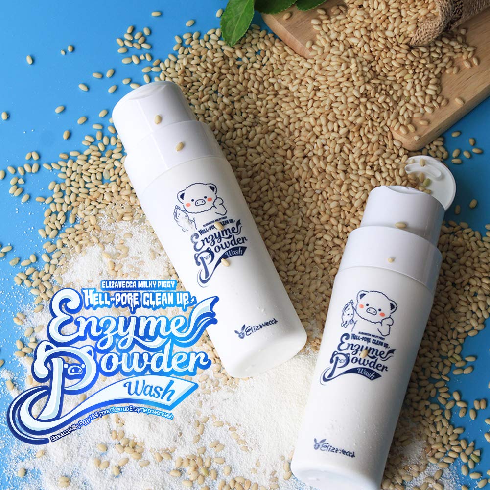 Elizavecca Milky Piggy Hell-Pore Enzyme Powder Wash textura ligera para uso cómodo