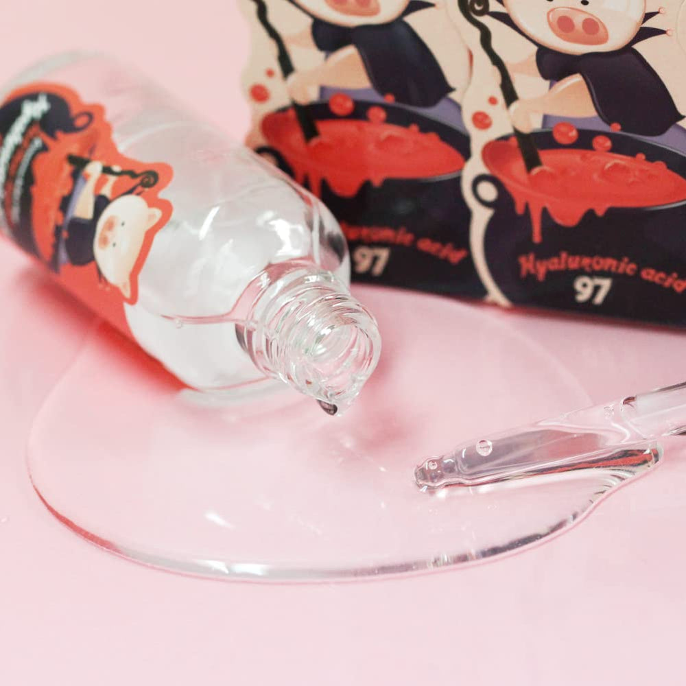 Elizavecca Witch Piggy Hell Pore Serum shown on skin before and after use