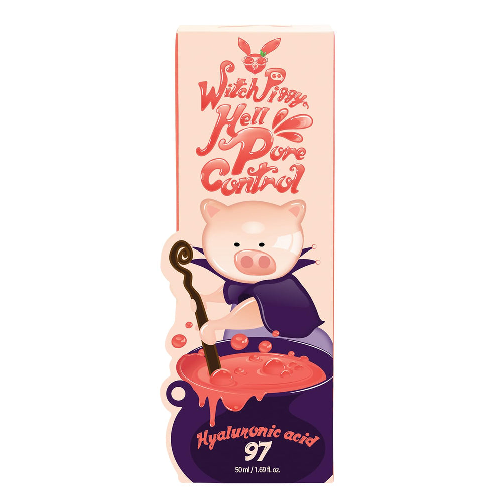 Texture closeup of Elizavecca Witch Piggy Hell Pore Serum showing hydration