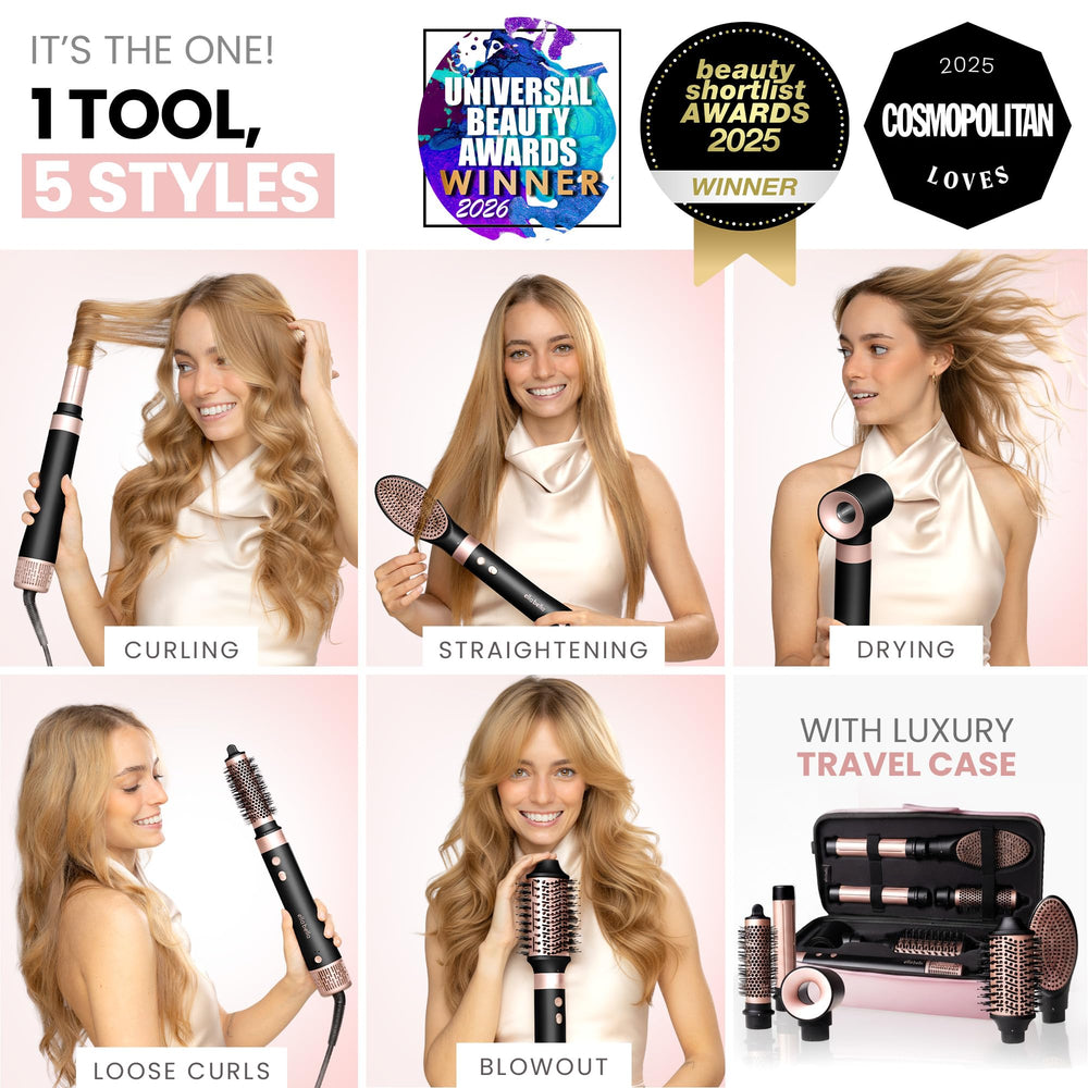 ELLA BELLA Auto Wrap curling iron with 32 mm barrels for natural curls