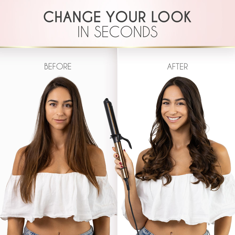 ELLA BELLA curling iron 1.25-inch digital display enables precise temp control