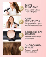 ELLA BELLA dryer with magnetic nozzles for versatile styling options