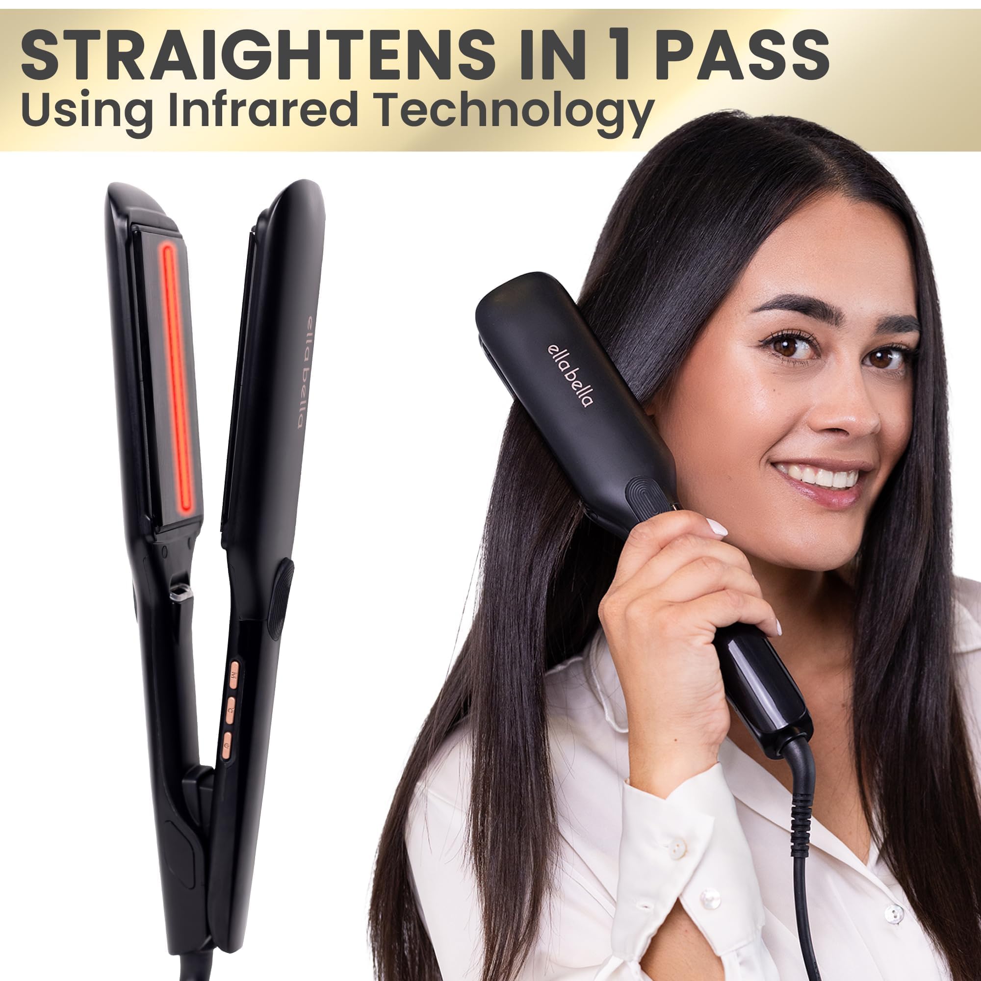 ELLA BELLA 360-degree swivel cord for flexible, tangle-free operation.