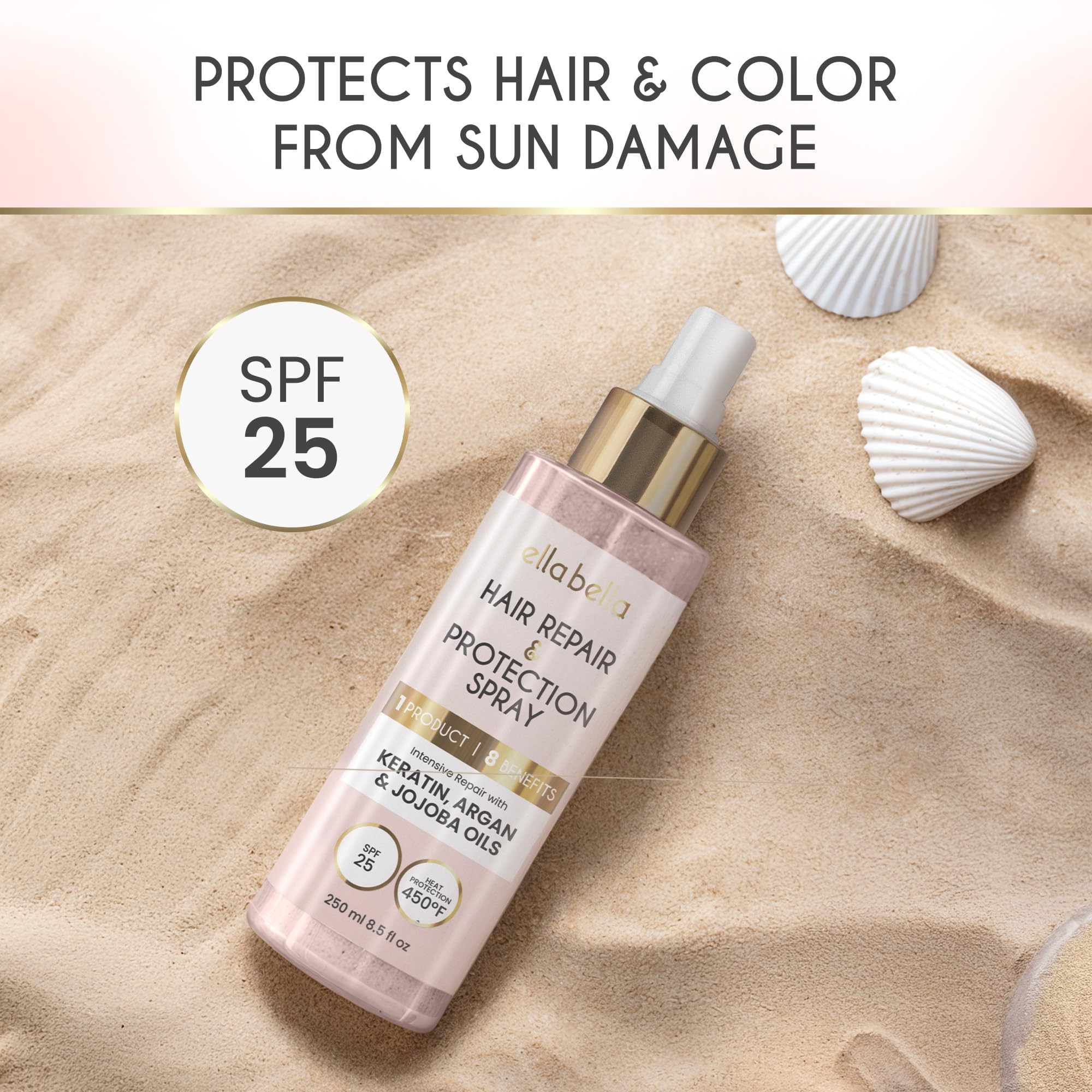 ELLA BELLA keratin rebuild strengthens hair structure and resilience.