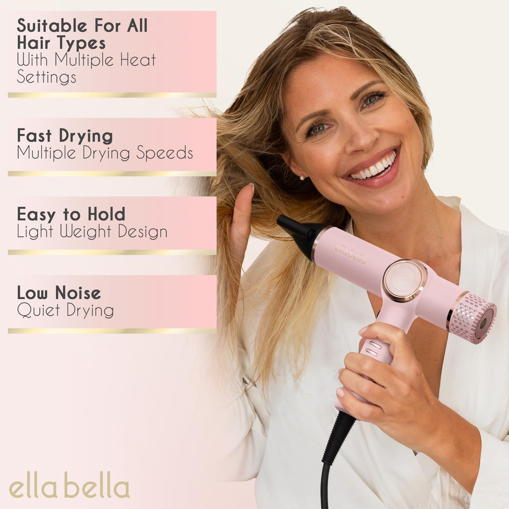 ELLA BELLA low noise technology enables quiet styling sessions