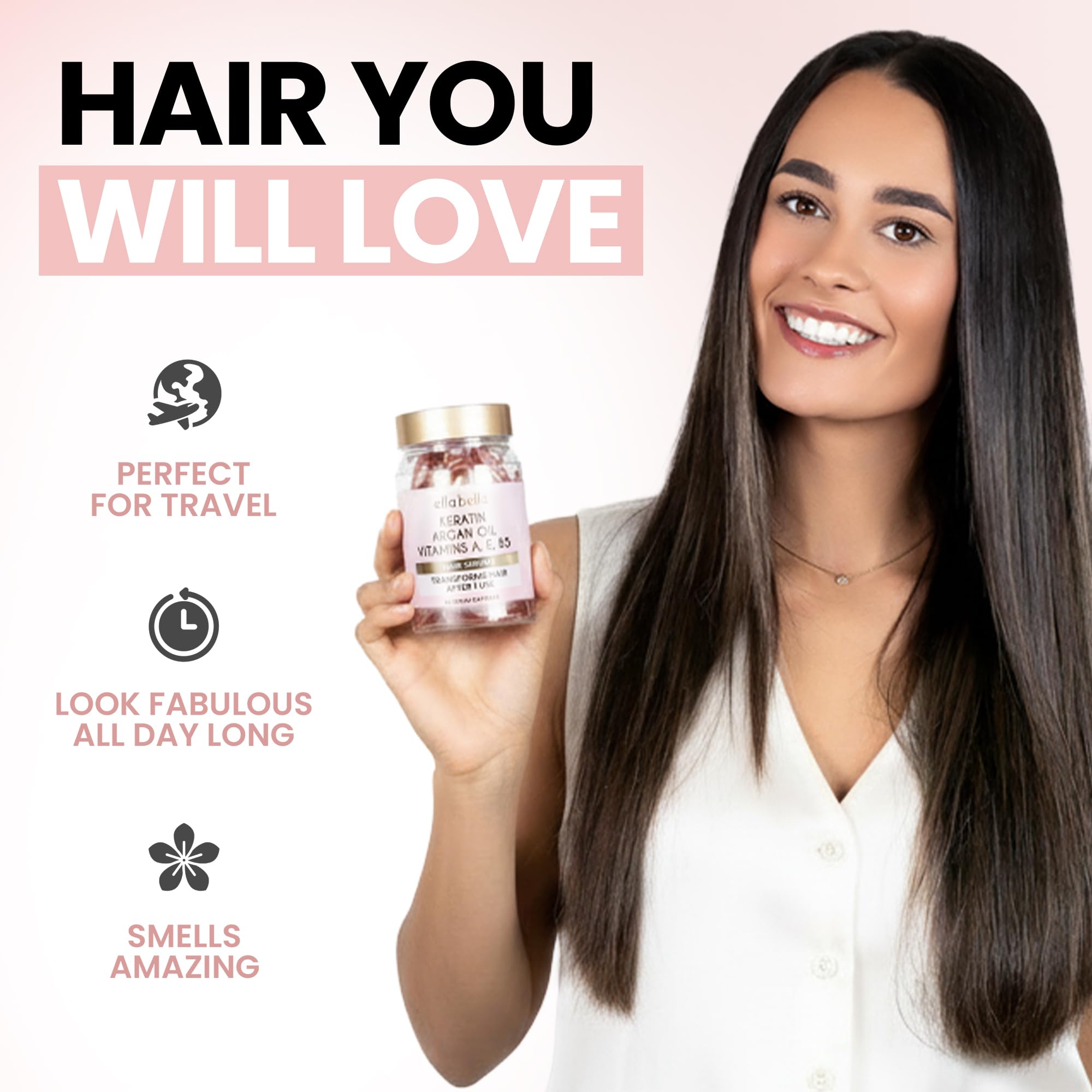 ELLA BELLA Travel-ready capsule pack fits in a bag.