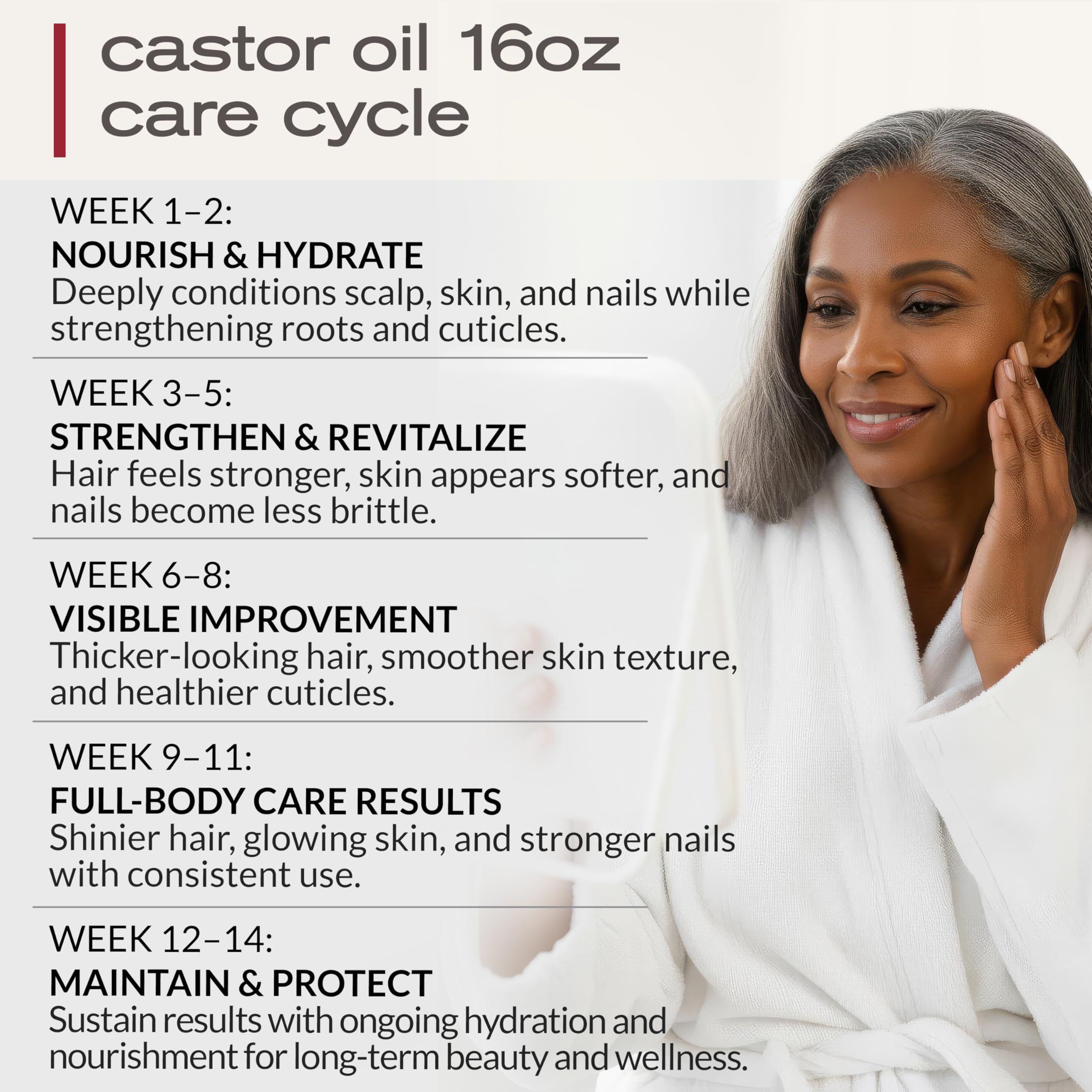 Ella & Eden organic castor oil suitable for massage or self-care.