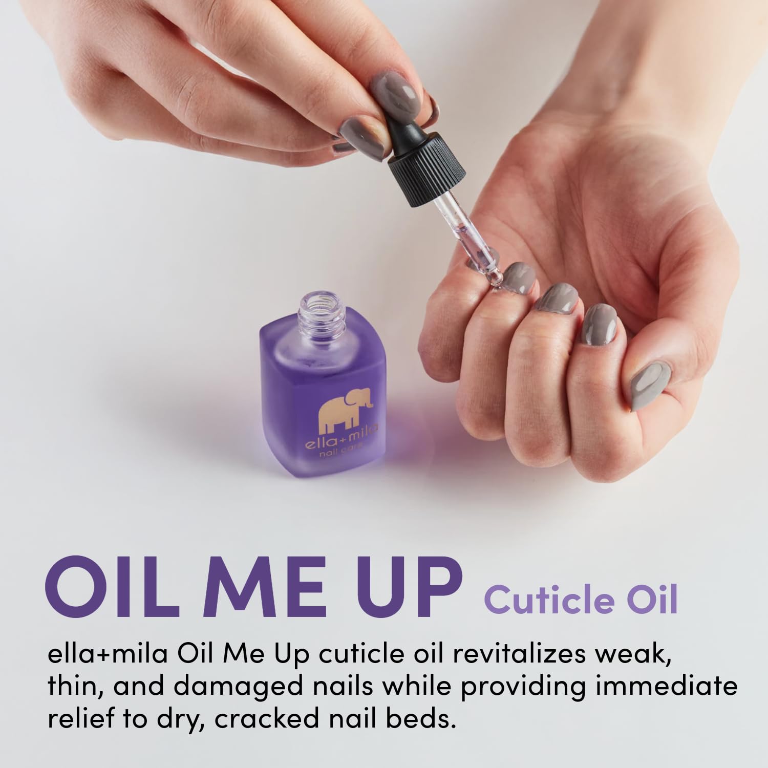 ella+mila Aceite Cutícula crea barrera protectora y suaviza cutículas