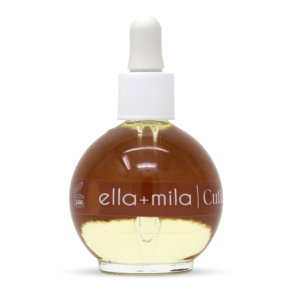 ella+mila aceite cutículas, botella gota precisa para uñas saludables.