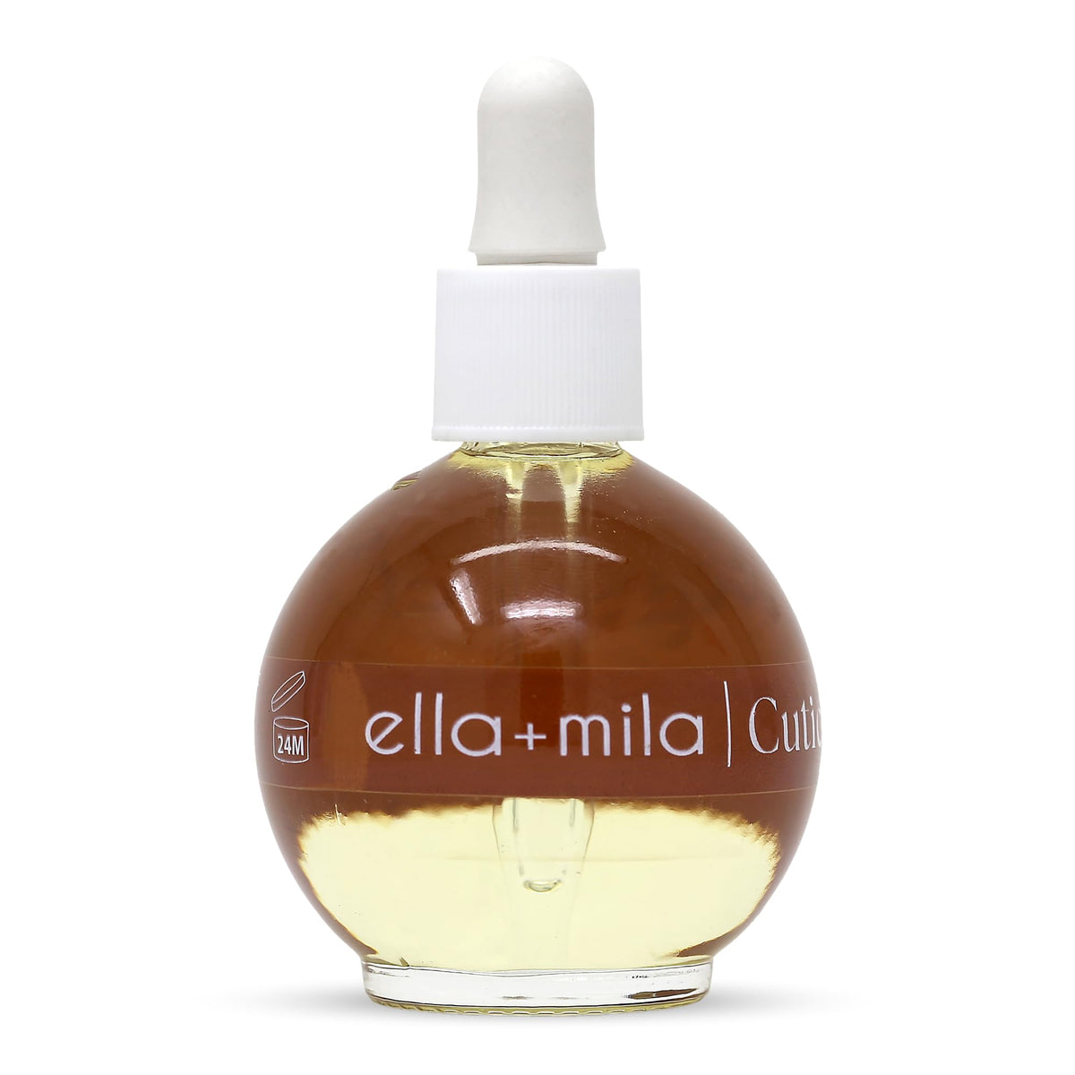ella+mila aceite cutículas, botella gota precisa para uñas saludables.