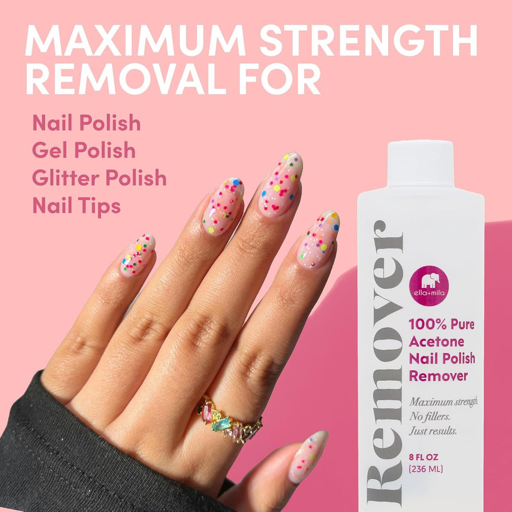 ella+mila acrylic nails removal ready for fresh polish
