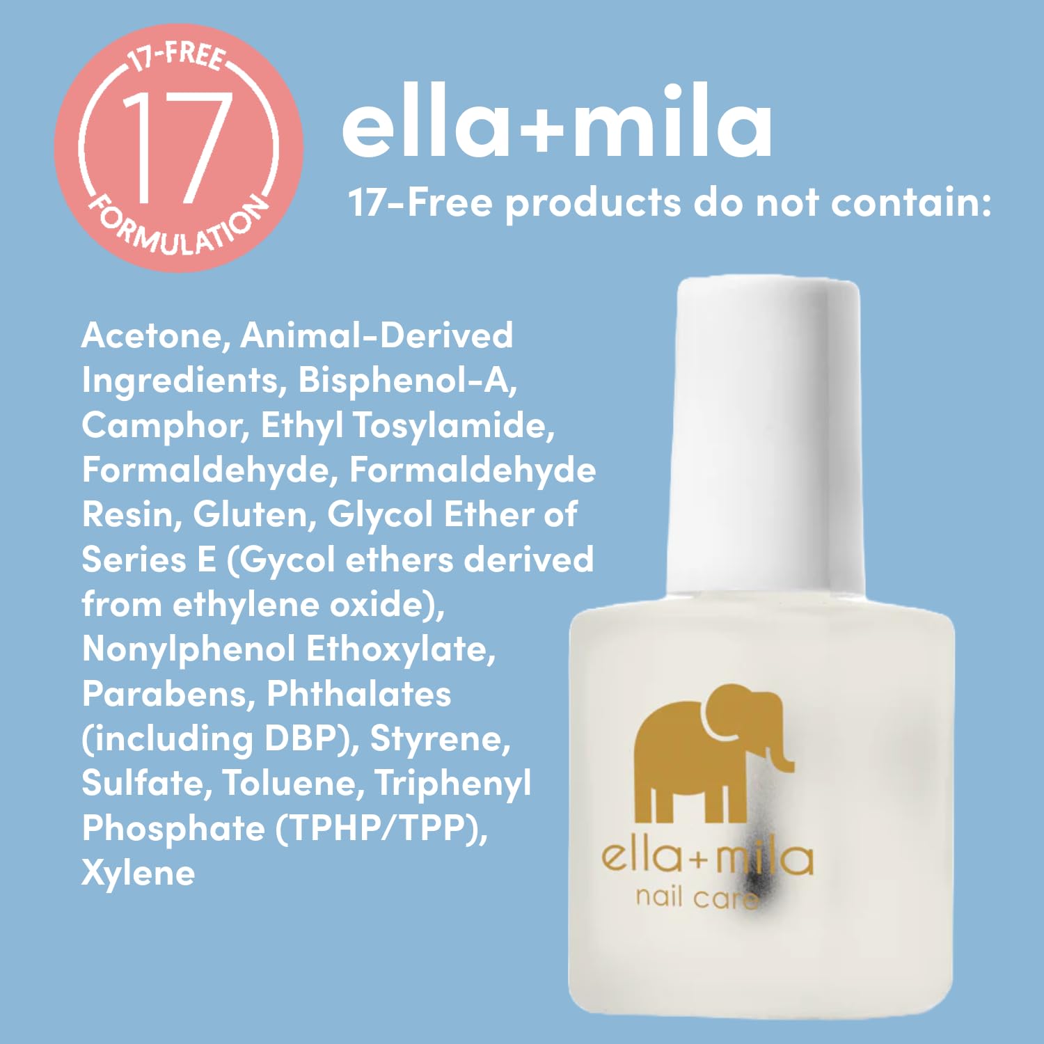 ella-mila esmalte secándose al aire, acabado rápido
