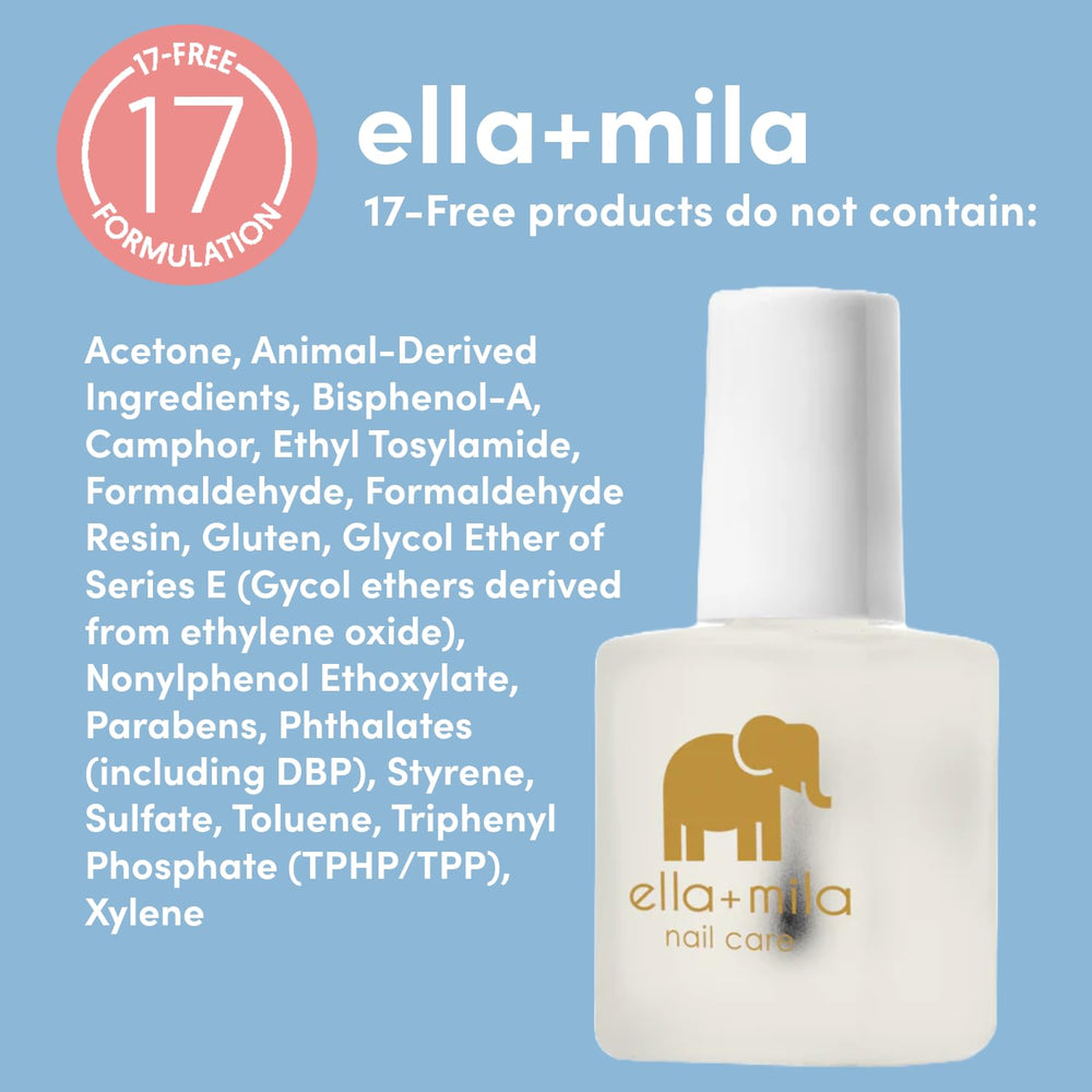 ella-mila esmalte secándose al aire, acabado rápido