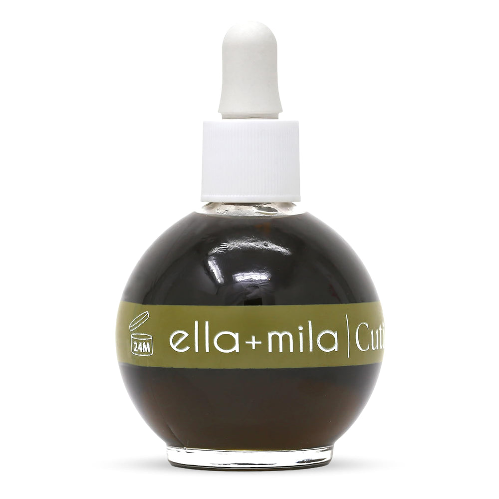 ella-mila Nail Cuticle Oil bottle for deep hydration of dry cuticles.
