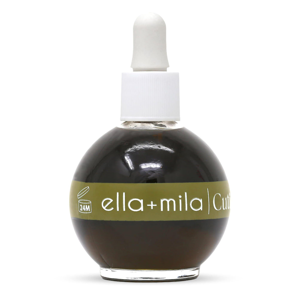 ella-mila Nail Cuticle Oil bottle for deep hydration of dry cuticles.