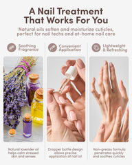 ella-mila Nighttime routine oil softens cuticles during quiet evenings.