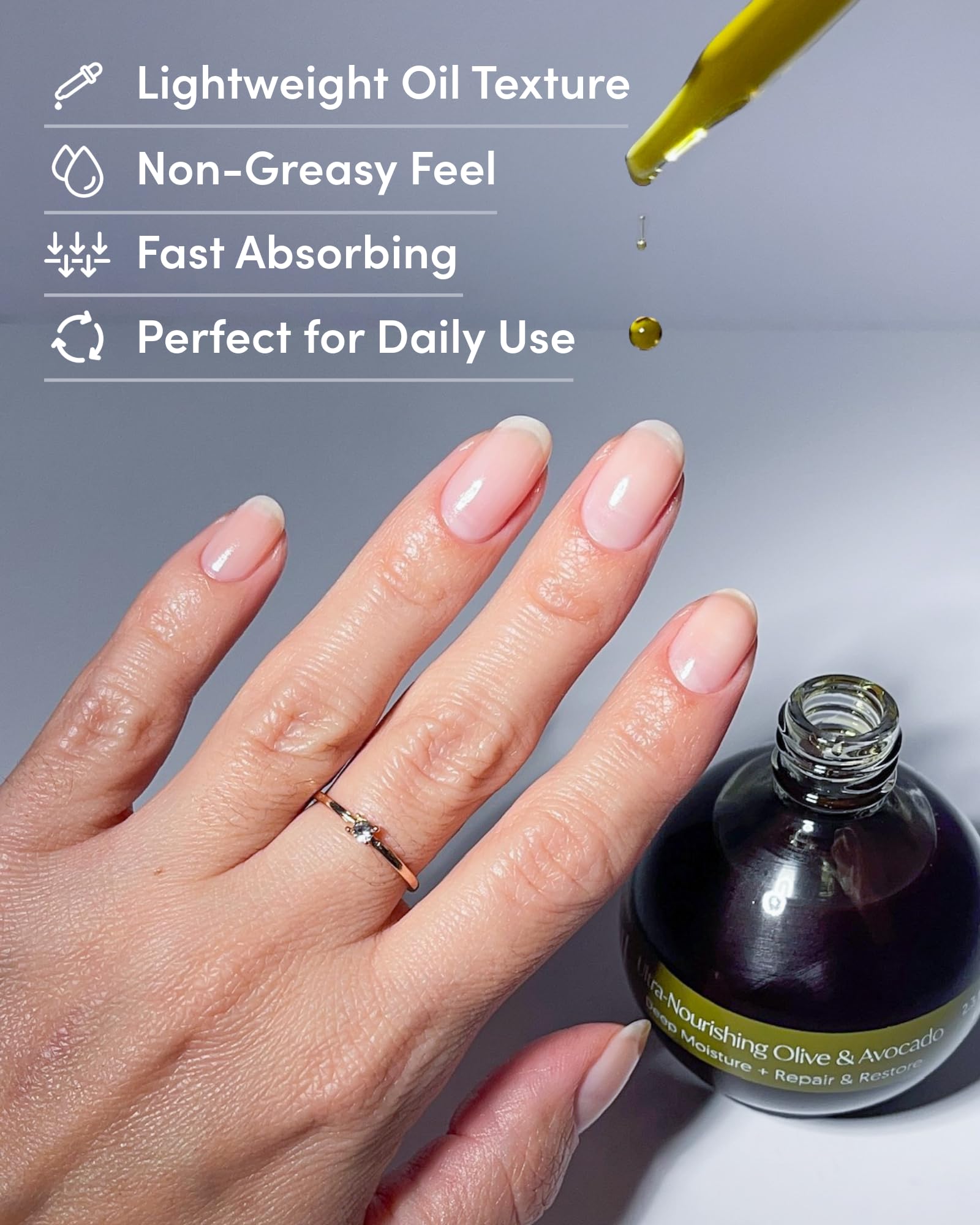 Spa-inspired scent enhances at-home manicure with ella-mila oil.