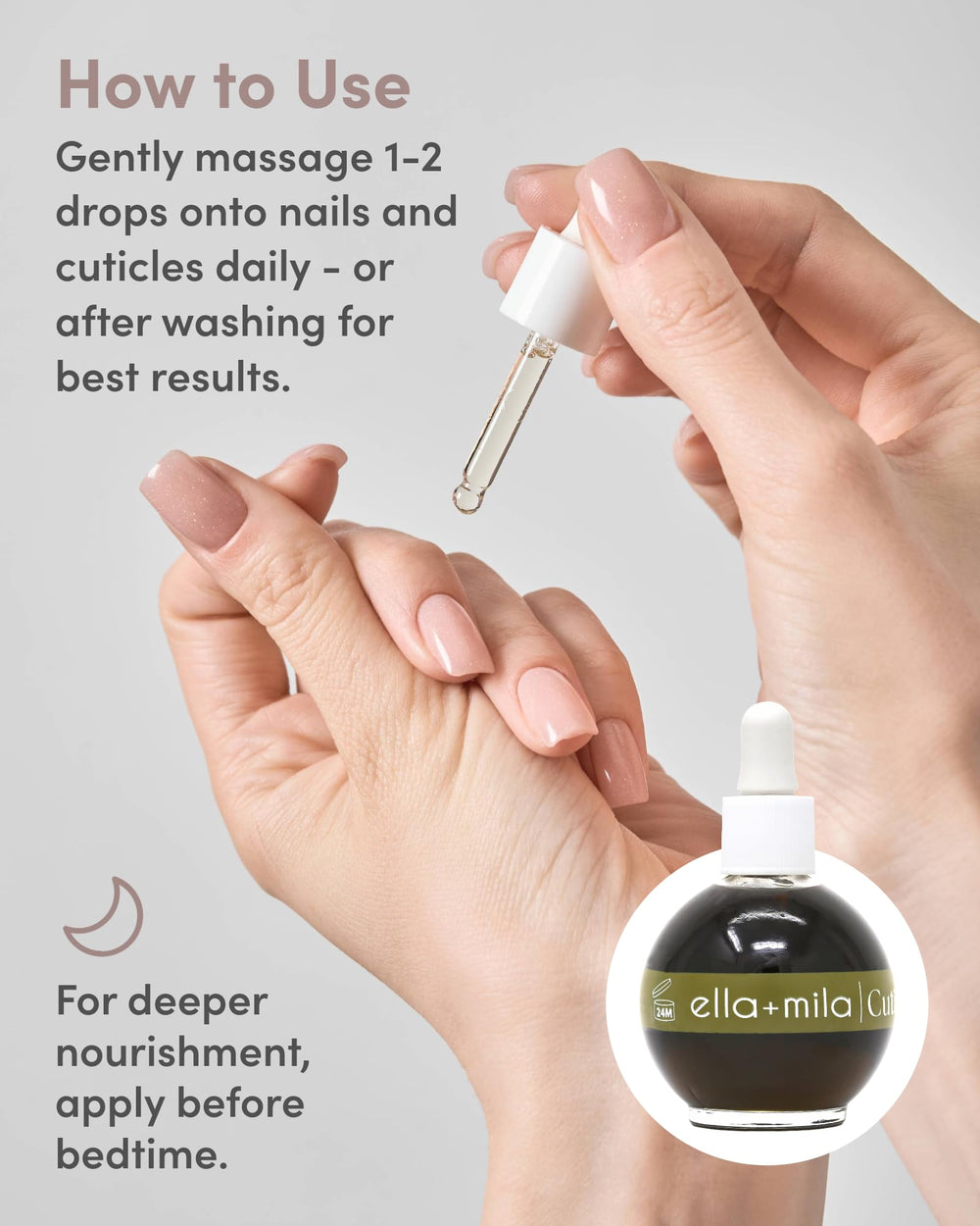 Vegan and cruelty-free nail care made in USA by ella-mila.