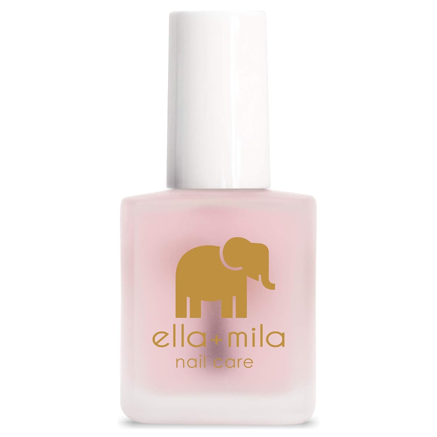 Ella Mila bare nail with glossy clear coat ready to seal.