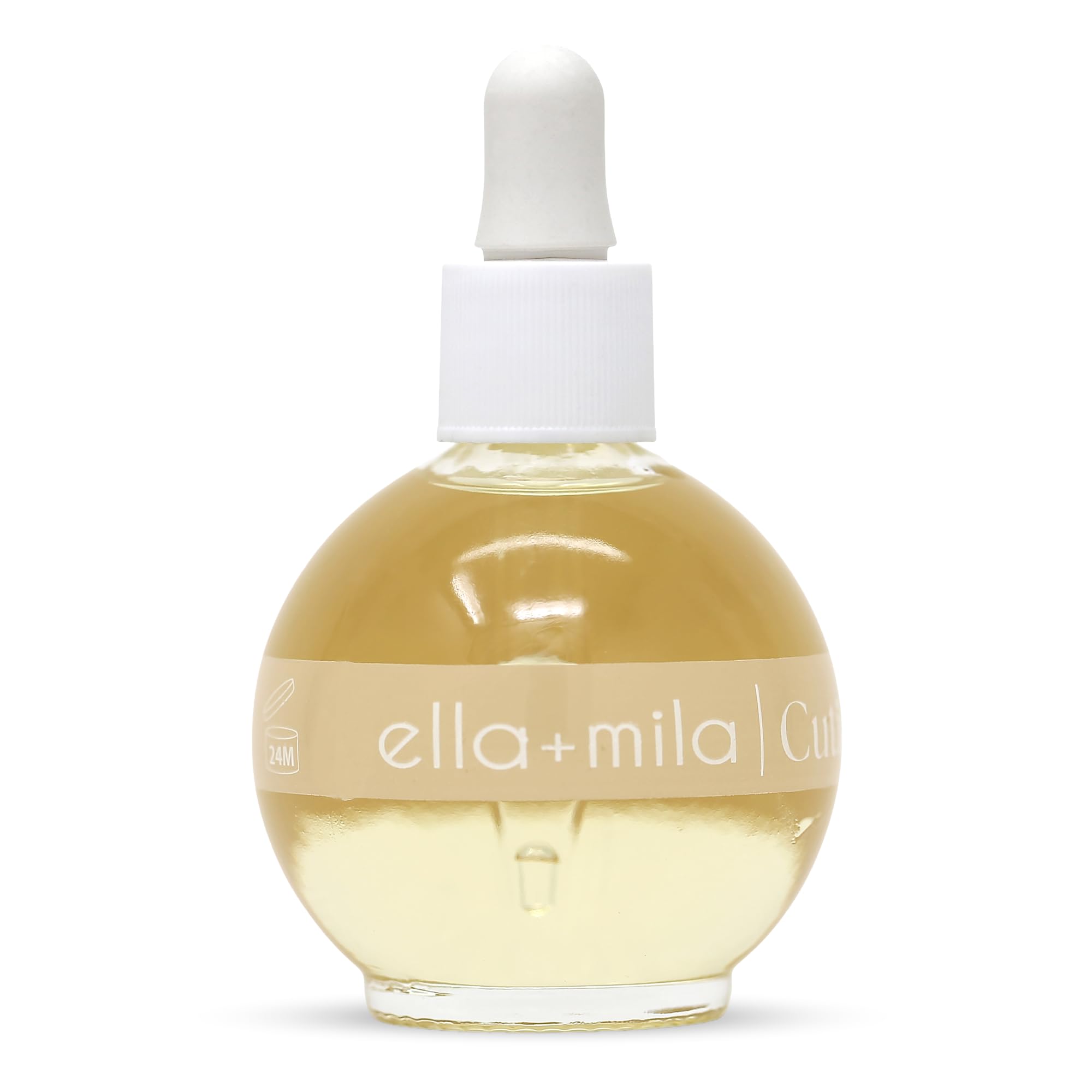 ella+mila Vanilla Dream bottle nourishes dry cuticles with rich hydration