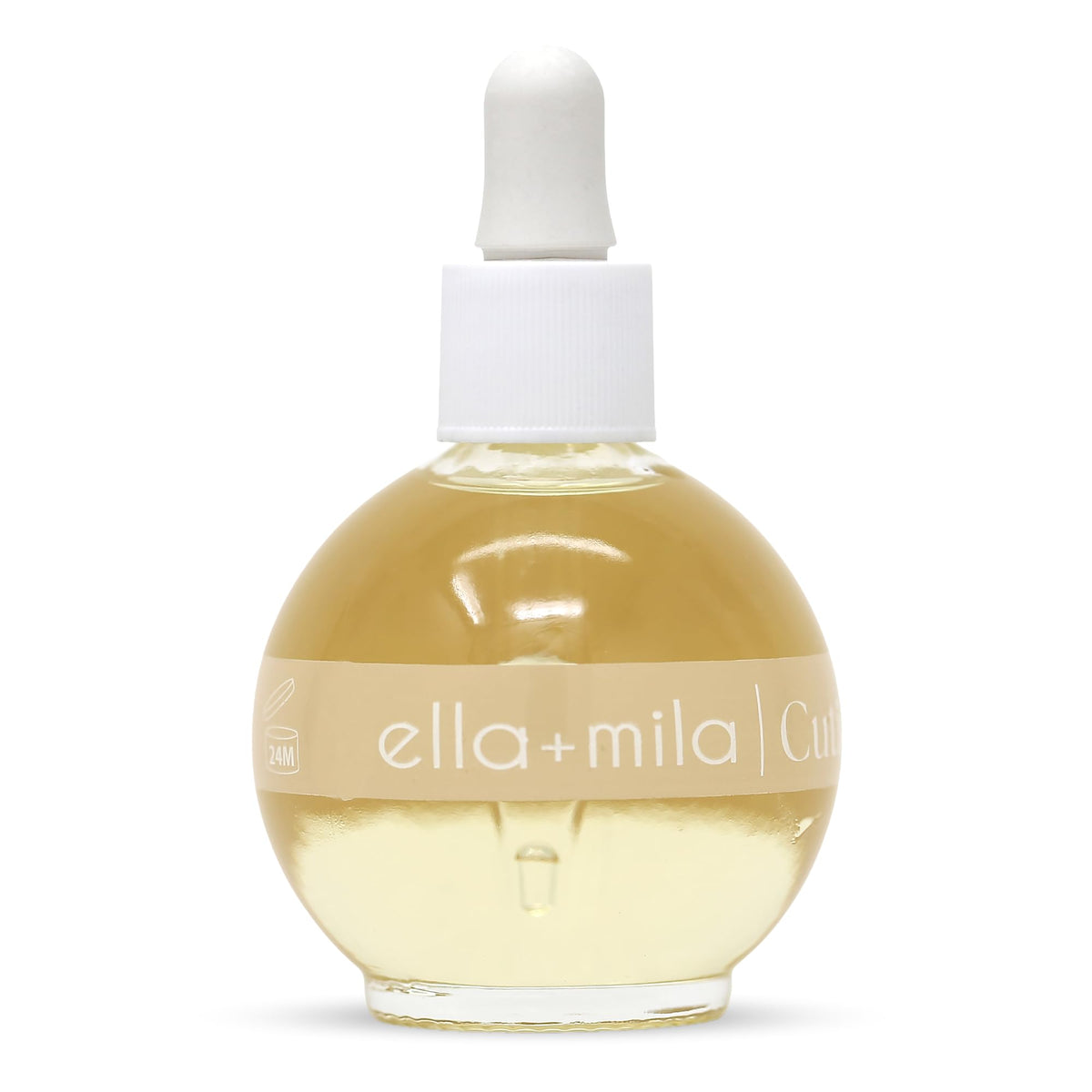 ella+mila Vanilla Dream bottle nourishes dry cuticles with rich hydration