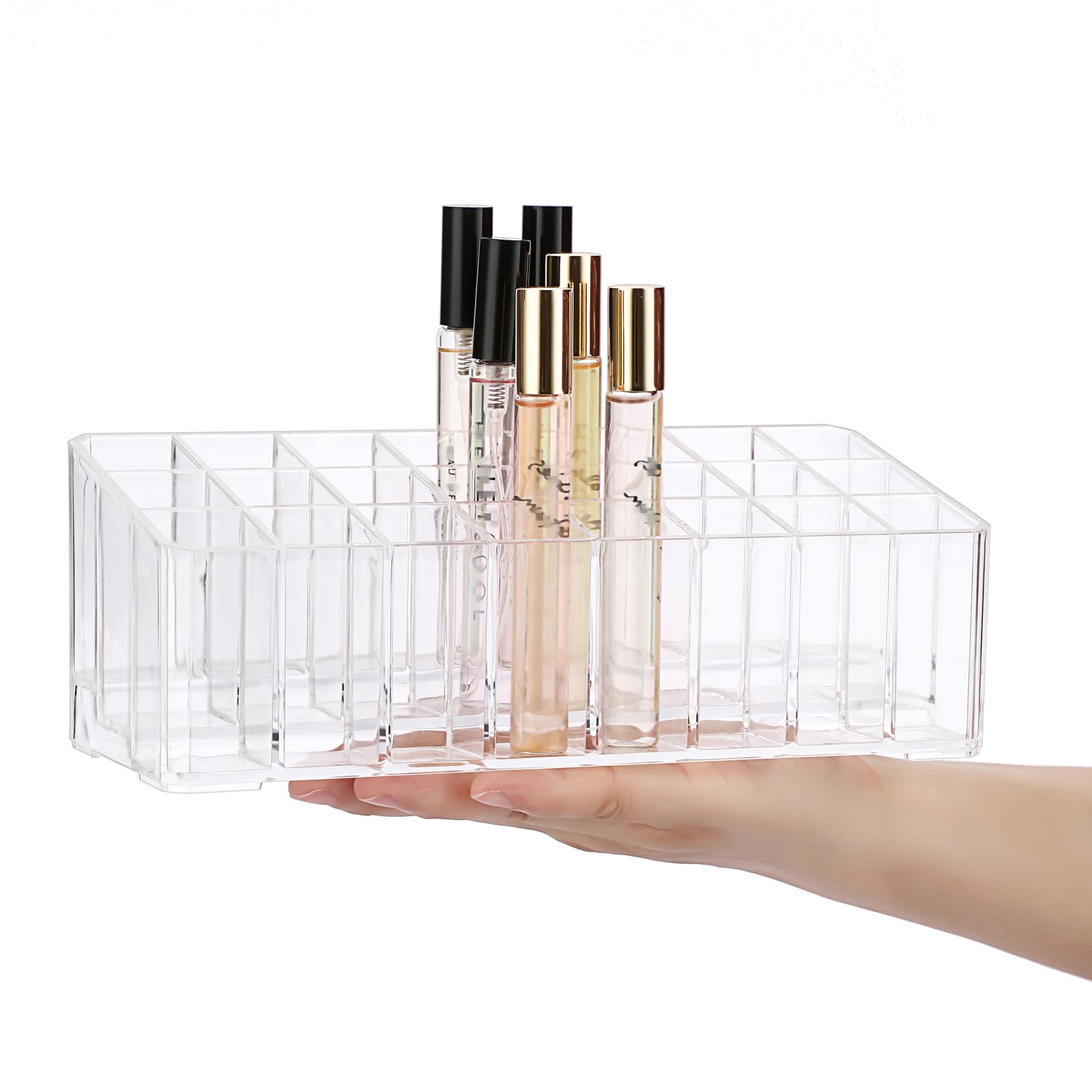 ELLDOO perfume display enhances a curated collection appearance.