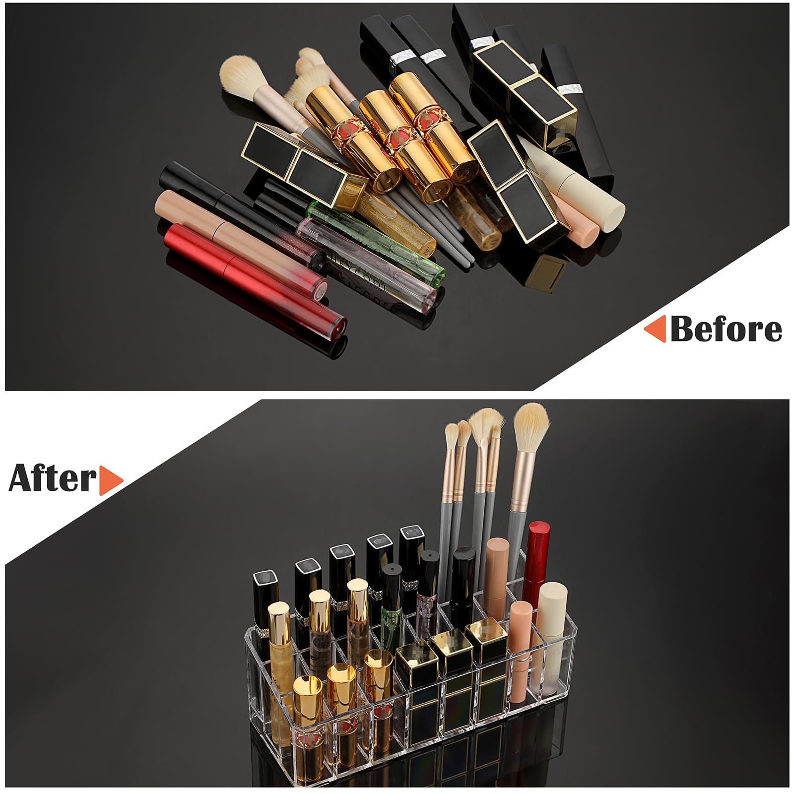 ELLDOO tall storage suits larger lip products and brushes.