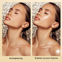 ELLESY Paleta iluminador en clavicula para realzar la iluminación facial.