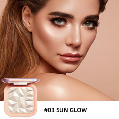 ELLESY Paleta iluminador rosa purpura polarizado para un look luminoso.